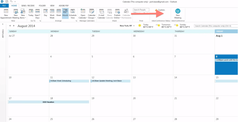 Outlook Calendar